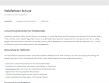 Tablet Screenshot of holzfenster-schutz.de